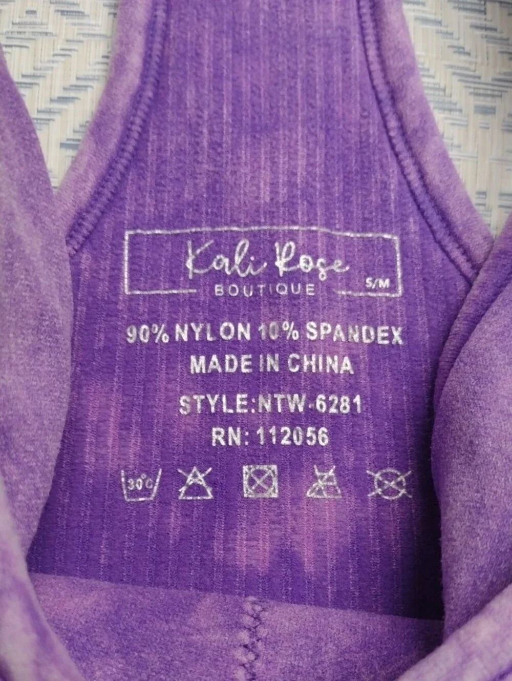 Kali Rose Lavender Ribbed Racerback Tank - Picture 2 of 5